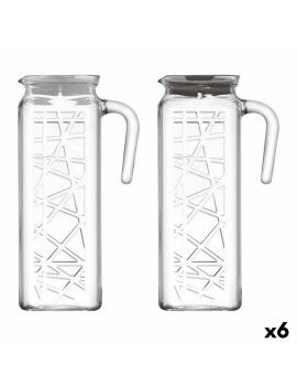 Jarra LAV Line Transparente Cristal (6 Unidades) (1,2 L)