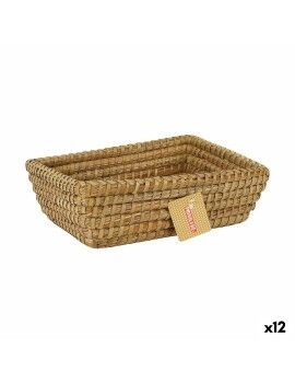 Cesta Multiusos Privilege Korne Castanho vime Retangular 30 x 23 x 9 cm (12 Unidades)