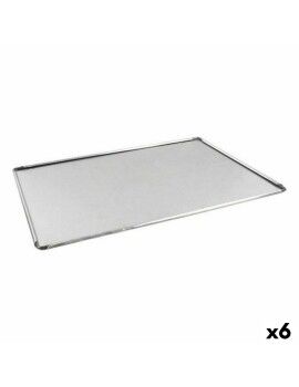 Bandeja para Horno VR Plateado Aluminio Rectangular 40 x 28 x 0,5 cm (6 Unidades)