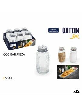 Suporte para Especiarias Quttin Bar 55 ml 4 x 4 x 8 cm (6 Peças) (12 Unidades)