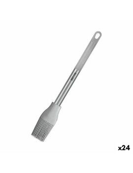 Pincel de Silicona Quttin Gris Silicona Acero 28 x 4 cm (24 Unidades)