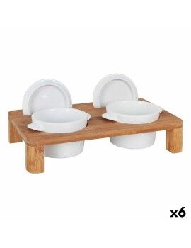 Suporte Inde Tacho x 2 Bambu Porcelana 29 x 18 x 6 cm (6 Unidades)