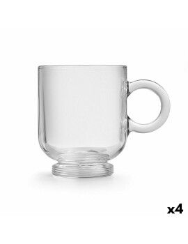 Juego de Tazas de Café Royal Leerdam Sentido 220 ml 6 Piezas (4 Unidades)