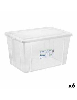 Caja de Almacenaje con Tapa Tontarelli Linea box 54 L 59 x 39 x 33 cm (6 Unidades)