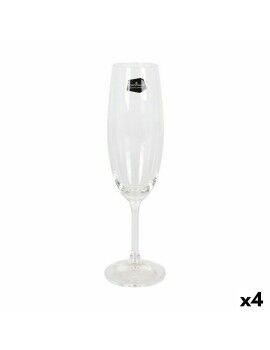 Set de Copas Crystalex Lara Champán 220 ml Cristal (6 Unidades) (4 Unidades)