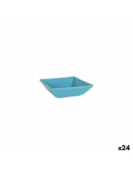 Bol para Aperitivos La Mediterránea Elite Azul Porcelana 18 x 18 x 5 cm (24 Unidades)