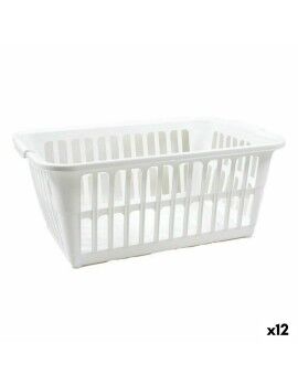 Cesto de Roupa Suja Tontarelli Classic Branco 35 L 58 x 41 x 24 cm (12 Unidades)