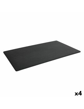 Bandeja Inde Africa Negro Melamina 50 x 30 x 0,7 cm (4 Unidades)