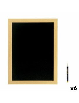 Pizarra Securit Woody Teca De pared Natural 40 x 20 cm