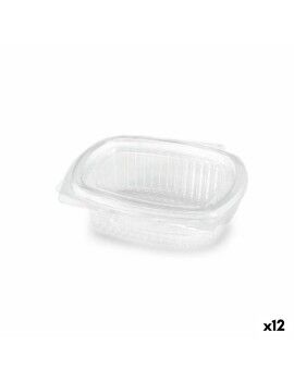 Recipiente Conservador de Alimentos Algon Reutilizable 250 ml Transparente Ovalado 14 x 11 x 4,5...