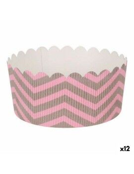 Molde de Bolos Quttin Cor de Rosa 6 Peças 12 x 6 cm (12 Unidades)