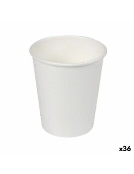 Set de Vasos Algon Cartón Desechables Blanco 36 Unidades (50 Piezas)