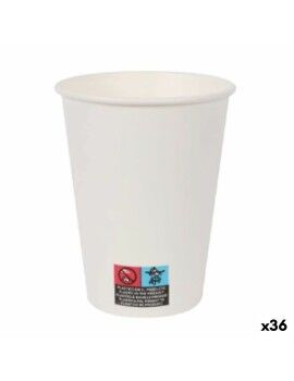 Set de Vasos Algon Cartón Desechables Blanco 36 Unidades (12 Piezas)