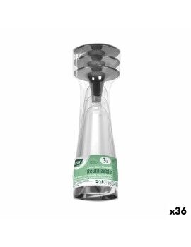 Copos de champanhe reutilizáveis Algon Preto 36 Unidades 150 ml (3 Peças)