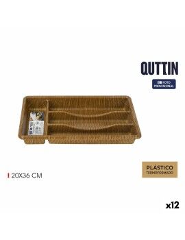 Organizador para Cubiertos Quttin 20 x 36 cm Termoplástico (12 Unidades)