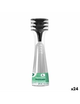 Copas de cava reutilizables Algon Negro 24 Unidades 150 ml (4 Piezas)