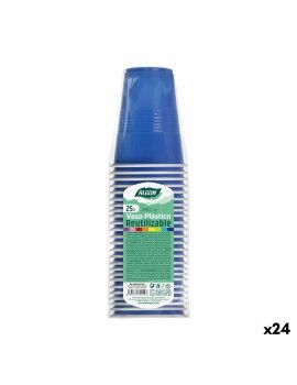 Conjunto de copos reutilizáveis Algon Azul 24 Unidades 250 ml (25 Peças)