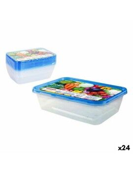 Conjunto de 10 Lancheiras Privilege 49786 500 ml Retangular 17,5 x 12 x 4 cm (24 Unidades)