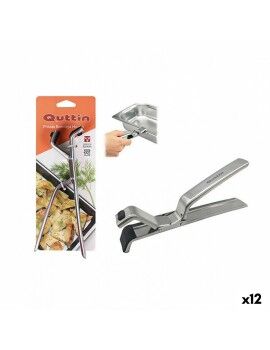 Pinça de Cozinha Quttin Aço inoxidável 19 x 7,2 x 2,6 cm Bandeja para Forno (12 Unidades)