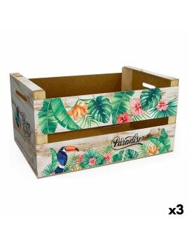 Caixa de Armazenagem Confortime Paradise (3 Unidades) (44 x 24,5 x 23 cm)