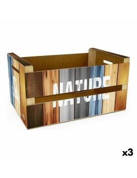 Caja de Almacenaje Confortime Nature (3 Unidades) (44 x 24,5 x 23 cm)