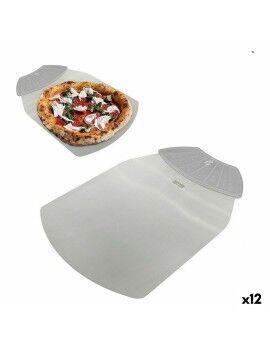 Paleta de Cocina Quttin Pizza Acero 25 x 36 cm (12 Unidades)