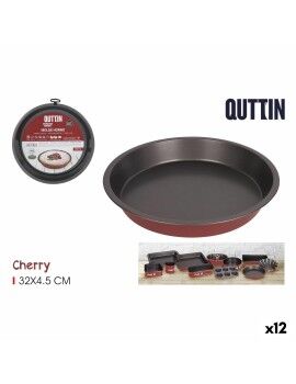 Molde para o Forno Quttin Cherry Aço com carbono 32 x 32 x 5 cm (12 Unidades)