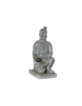 Figura Decorativa Home ESPRIT Cinzento claro Oriental Guerreiro 39 x 35 x 78 cm 33 x 34 x 76 cm