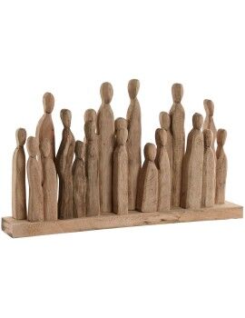 Figura Decorativa Home ESPRIT Castanho Pessoas 61 x 10 x 36 cm