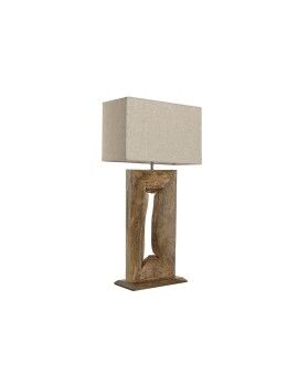 Lâmpada de mesa Home ESPRIT Bege Natural Madeira de mangueira 50 W 220 V 40 x 20 x 75 cm