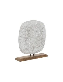 Figura Decorativa Home ESPRIT Branco Castanho Moderno 30 x 8 x 34 cm