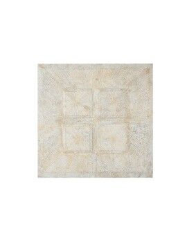 Decoración de Pared Home ESPRIT Blanco Dorado Moderno Decapé 120 x 3,5 x 120 cm