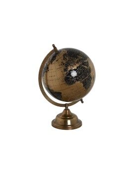 Globo Terrestre Home ESPRIT Preto Dourado 20 x 20 x 32 cm