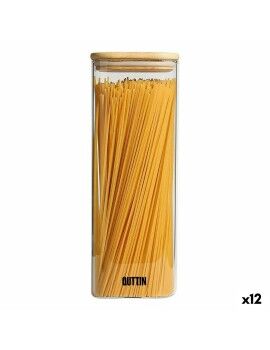 Frasco Quttin Bambu Quadrado 2,15 L 10,2 x 28 cm (12 Unidades)