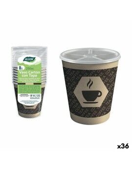 Conjunto de Copos Algon Cartão Café 8 Peças 250 ml (36 Unidades)