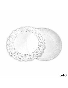 Base para bolo Algon Branco 21 x 21 x 1 cm Redonda (3 Peças) (48 Unidades)