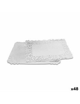 Base para bolo Algon Branco 15 x 22 x 1 cm (4 Peças) (48 Unidades)