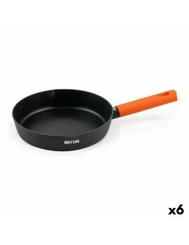 Sartén Quttin Gastro Negro Naranja 35,5 x 21 x 5 cm (6 Unidades)