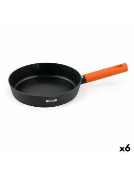 Sartén Quttin Gastro Negro Naranja 37,5 x 23 x 5 cm (6 Unidades)