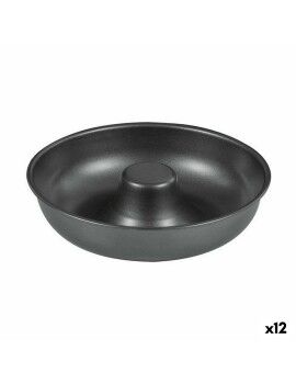 Molde para o Forno Quttin Dónutes Aço com carbono Preto Ø 21 cm 21 x 5 cm (12 Unidades)