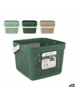 Cesta Multiusos Confortime Plástico 12 L 27 x 27 x 21 cm (12 Unidades)