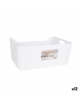 Cesta Multiusos Dem Branco 33 x 24 x 14,5 cm (12 Unidades)