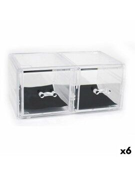 Organizador Multiusos Confortime Plástico Transparente 23,8 x 15,3 x 10,8 cm (6 Unidades)