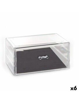 Organizador Multiusos Confortime Plástico Transparente 23,5 x 15,3 x 10,8 cm (6 Unidades)