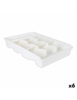 Organizador de Talheres Tontarelli Bella plus Branco 43,6 x 28,7 x 7,13 cm (6 Unidades)