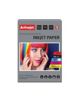 Papel fotográfico mate Activejet AP4-125M100 A4 100 Folhas 21 x 29,7 cm