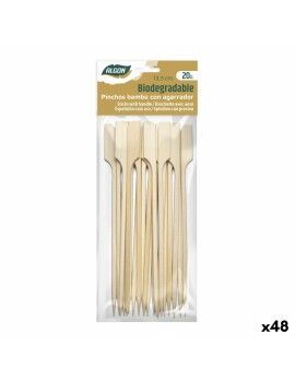 Palillos de Bambú Algon 13,5 cm Set 20 Piezas (48 Unidades)