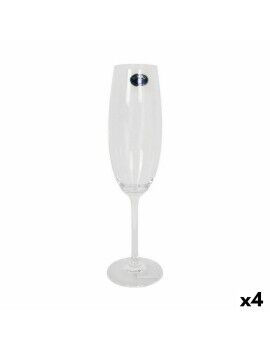 Set de Copas Bohemia Crystal Clara Champán 220 ml 6 Piezas (4 Unidades)