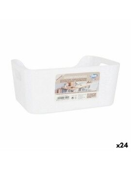 Cesta Multiusos Confortime Blanco 24 x 16,5 x 10 cm (24 Unidades)