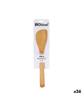 Espátula de Cozinha Wooow Curvado Bambu 30 x 6,2 x 0,8 cm (36 Unidades)